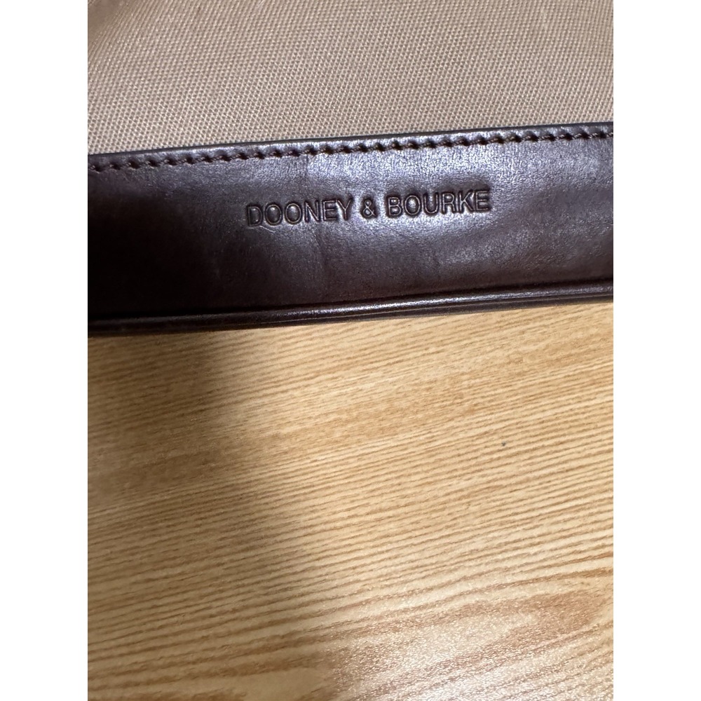 Dooney and Bourke Canvas/ Leather Dopp kit collapsable toiletries travel bag VTG - Picture 6 of 9
